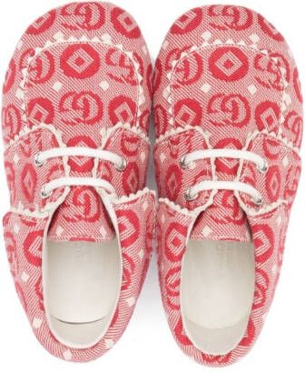 Gucci Kids Leren laarzen Rood