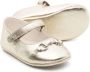 Gucci Kids Horsebit-detail leather ballerina shoes Goud - Thumbnail 2