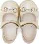 Gucci Kids Horsebit-detail leather ballerina shoes Goud - Thumbnail 3