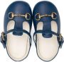 Gucci Kids Leren babyschoenen Blauw - Thumbnail 3