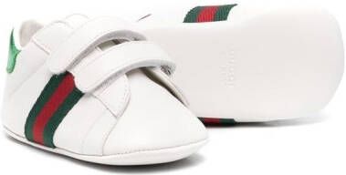 Gucci Kids Leren babyschoentjes Wit