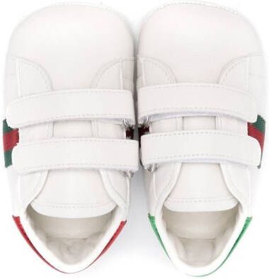 Gucci Kids Leren babyschoentjes Wit