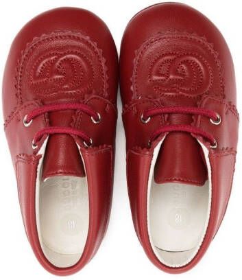 Gucci Kids Leren laarzen Rood