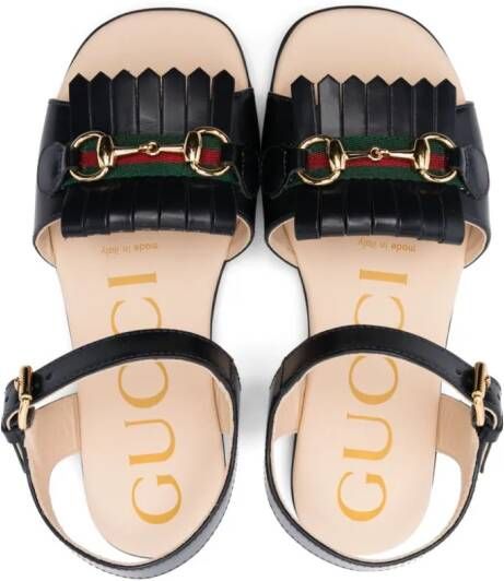 Gucci Kids Leren sandalen Blauw