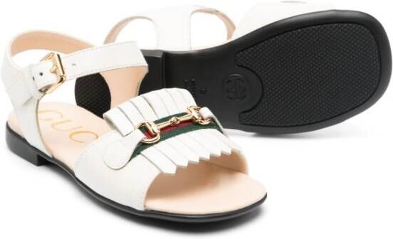 Gucci Kids Leren sandalen Wit