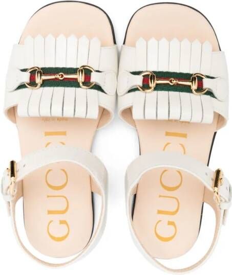 Gucci Kids Leren sandalen Wit