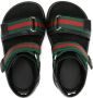 Gucci Kids Leren sandalen met web afwerking Zwart - Thumbnail 3