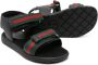 Gucci Kids Leren sandalen Zwart - Thumbnail 2