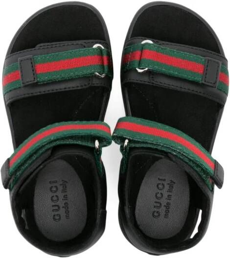 Gucci Kids Leren sandalen Zwart