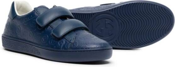 Gucci Kids Leren sneakers Blauw