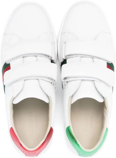 Gucci Kids Leren sneakers Wit