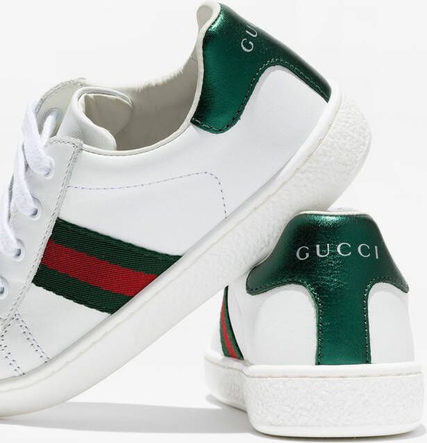 Gucci Kids New Ace sneakers Wit