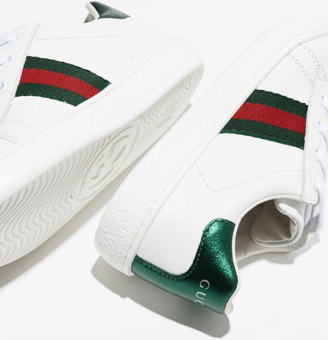 Gucci Kids New Ace sneakers Wit