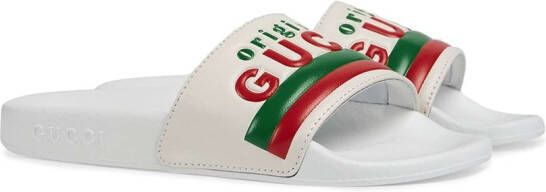 Gucci Kids Original Gucci slippers Wit