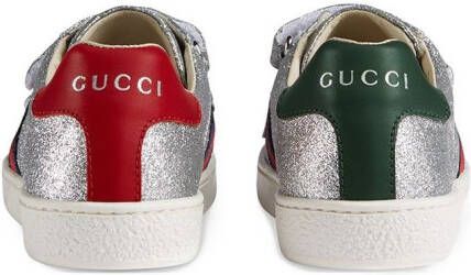 Gucci Kids sneaker-sneaker voor kinderen met Web Grijs