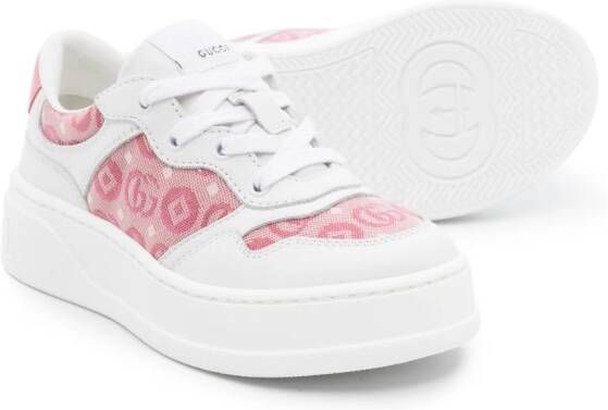 Gucci Kids Sneakers met GG-logo Wit