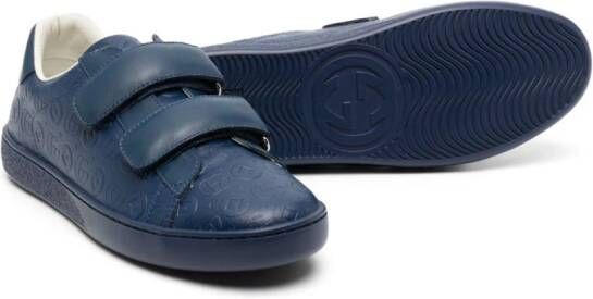 Gucci Kids Sneakers met klittenband Blauw