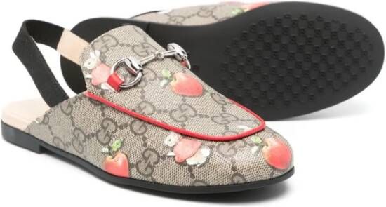 Gucci Kids x Peter Rabbit Princetown canvas slippers Bruin