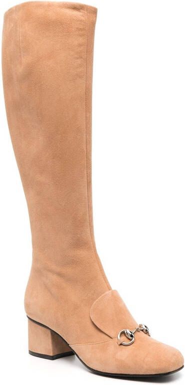 Gucci 50mm Horsebit laarzen Beige