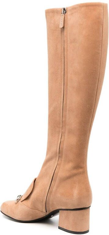 Gucci 50mm Horsebit laarzen Beige