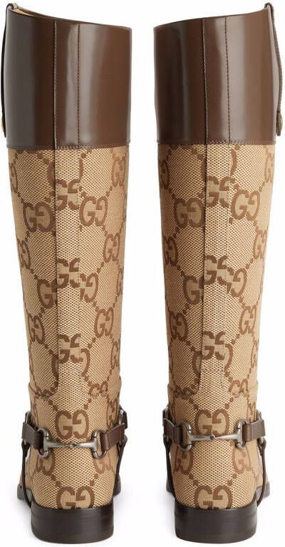 Gucci Laarzen met GG logo Bruin - Schoenen.nl