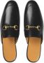 Gucci Horsebit leren slippers Zwart - Thumbnail 4