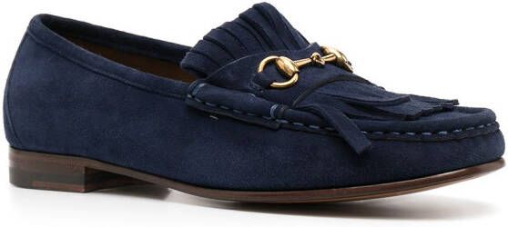 Gucci Loafers met franje Blauw