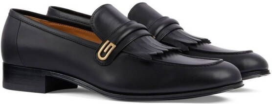 Gucci Loafers met franje Zwart