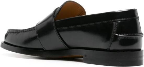 Gucci GG Supreme leren loafers Zwart