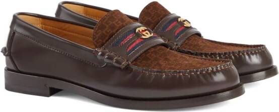Gucci Loafers met GG-logo Bruin