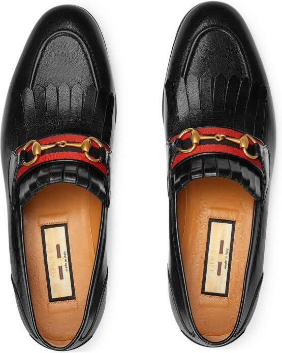 Gucci Loafers met horsebit detail Zwart