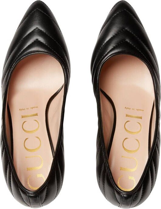 Gucci Matelassé leren pumps Zwart Schoenen.nl