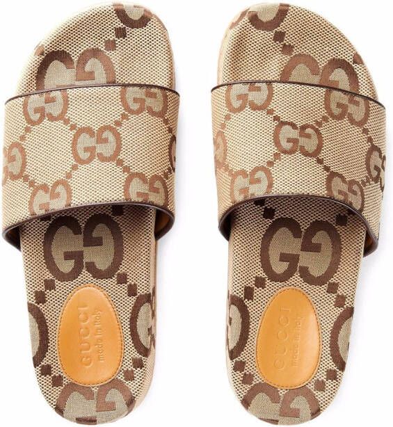 Gucci Maxi-GG Supreme slippers Beige