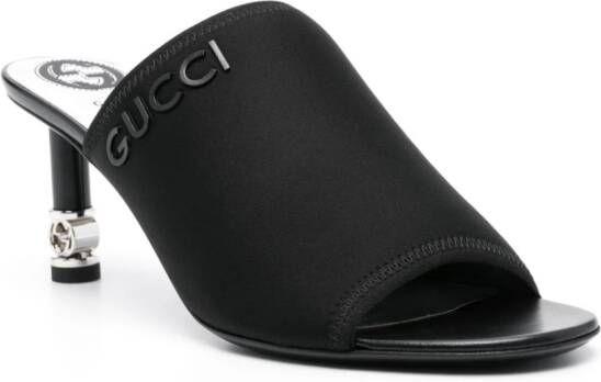 Gucci Muiltjes met GG logo Zwart