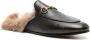 Gucci Princetown lammy muiltjes Zwart - Thumbnail 2