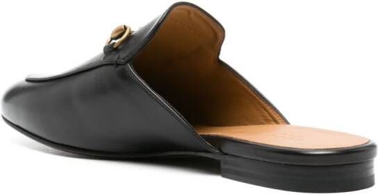 Gucci Princetown horsebit leren muiltjes Zwart
