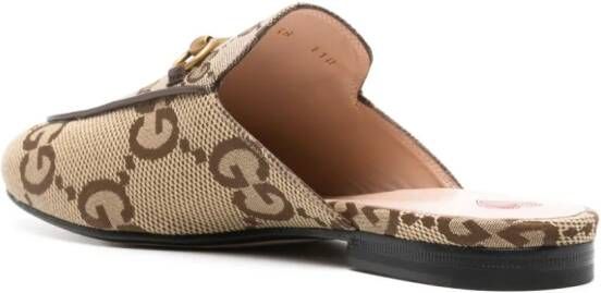 Gucci Princetown slippers met vlakken Beige