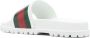 Gucci Pursuit slippers met Web-streep Wit - Thumbnail 3