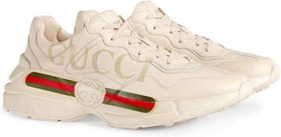 Gucci Rhyton sneakers met logoprint Wit - Foto 5