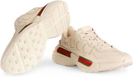 Gucci Rhyton sneakers met logoprint Wit - Foto 6