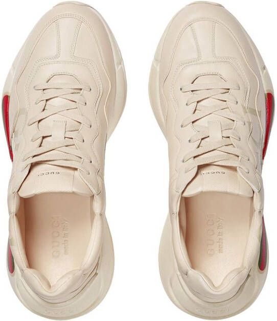 Gucci Rhyton sneakers met logoprint Beige - Foto 7