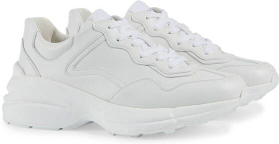 Gucci Rhyton leren sneakers Wit