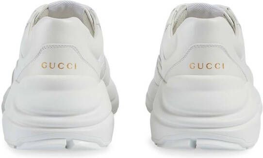 Gucci Rhyton leren sneakers Wit