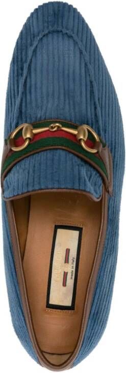 Gucci Ribfluwelen loafers Blauw
