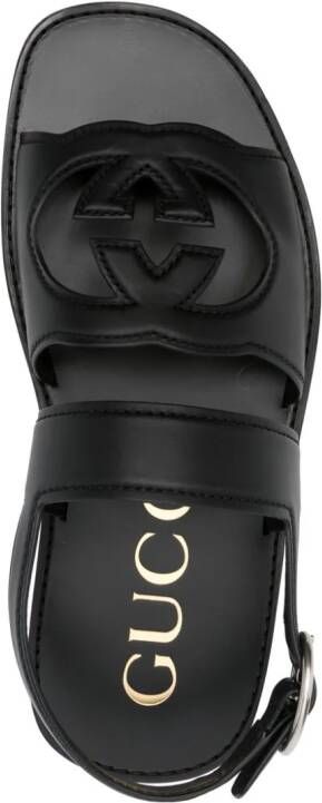 Gucci Sandalen met GG-logo Zwart