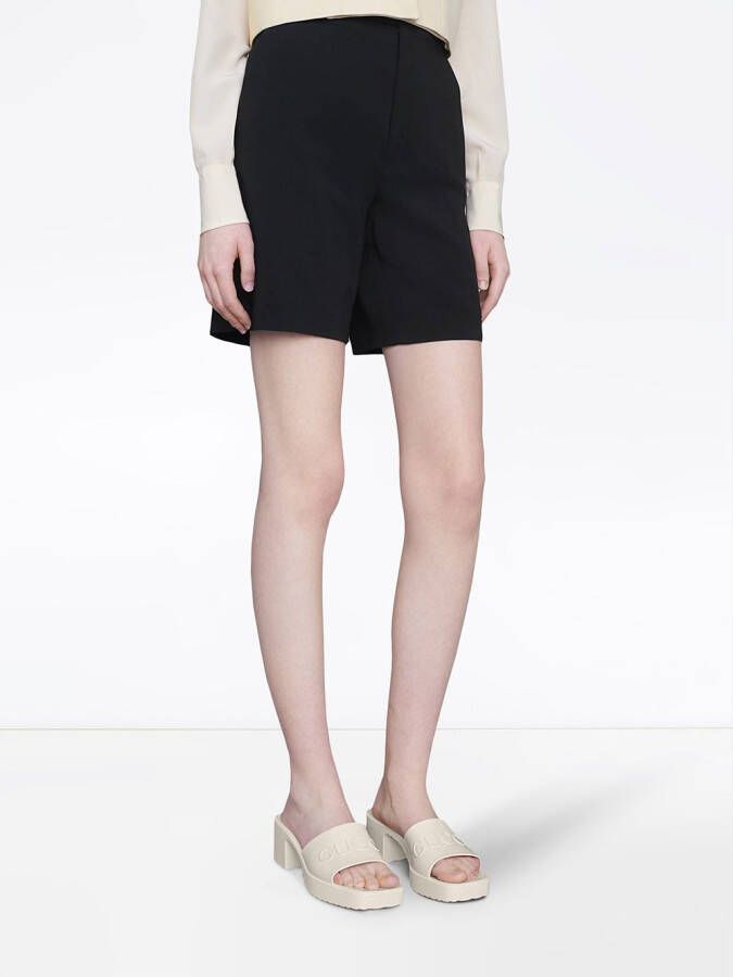 Gucci Sandalen met reliëf logo Wit
