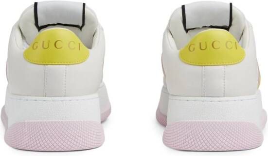 Gucci Screener sneakers met plateauzool Wit
