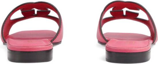 Gucci Slippers met GG logo Roze