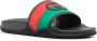 Gucci Slippers met GG logo en Web streep Zwart - Thumbnail 2