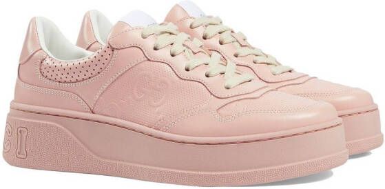 Gucci Sneakers met logo-reliëf Roze